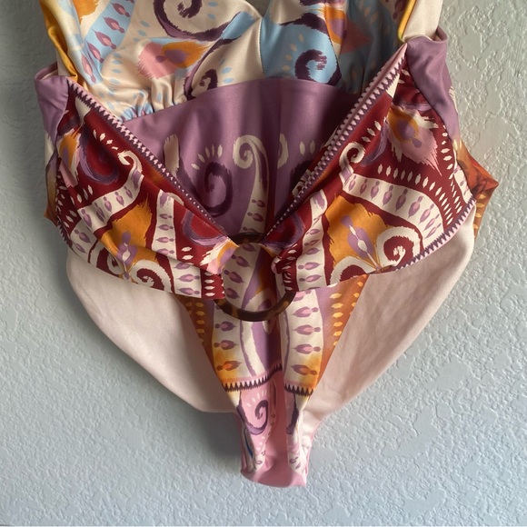 NEW Agua Bendita Free People Ellis Printed One Piece Swimsuit - Picture 6 of 10
